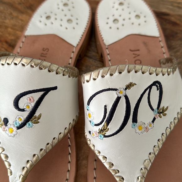 Jack Rogers “i do” sandals. Worn once. Size 10. - Picture 5 of 6